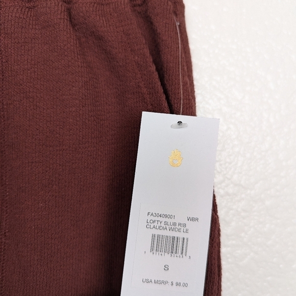 NWT Spiritual Gangster Claudia lofty slub rub wide leg pants - Picture 2 of 3